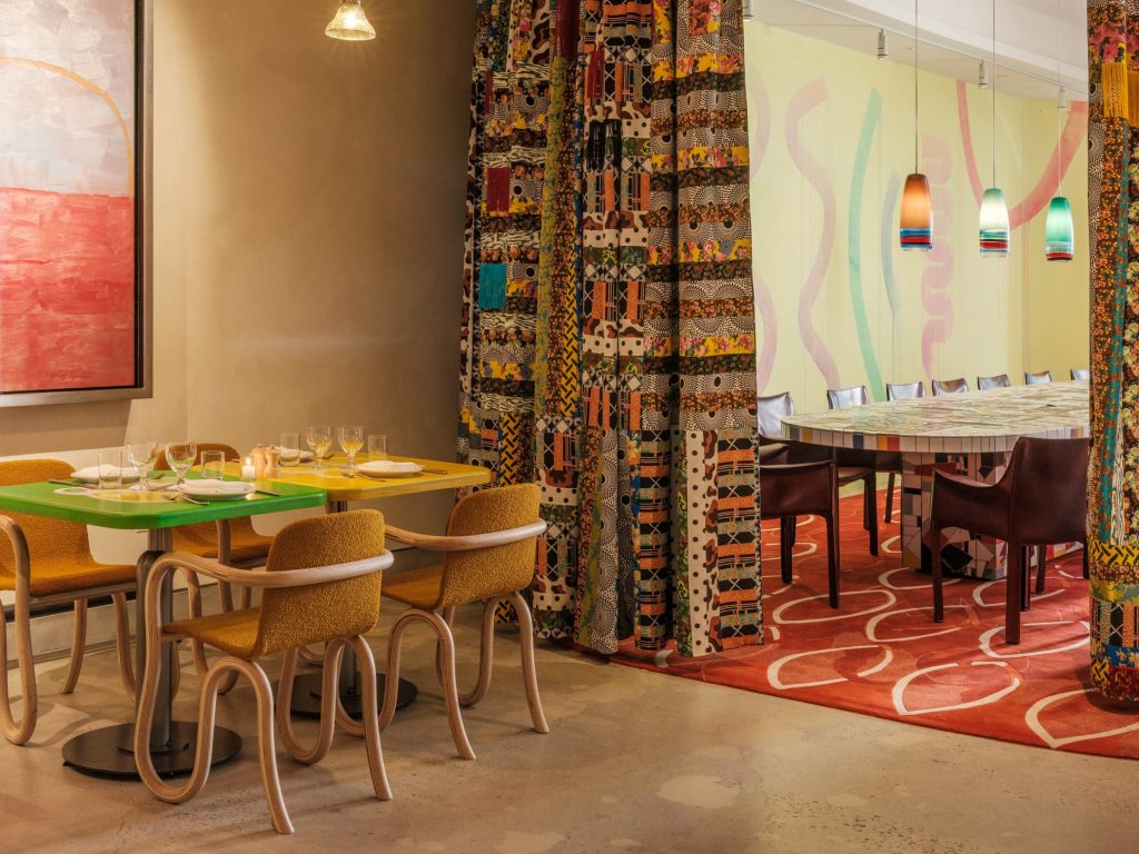 Interior image of the private dining room and restaurant