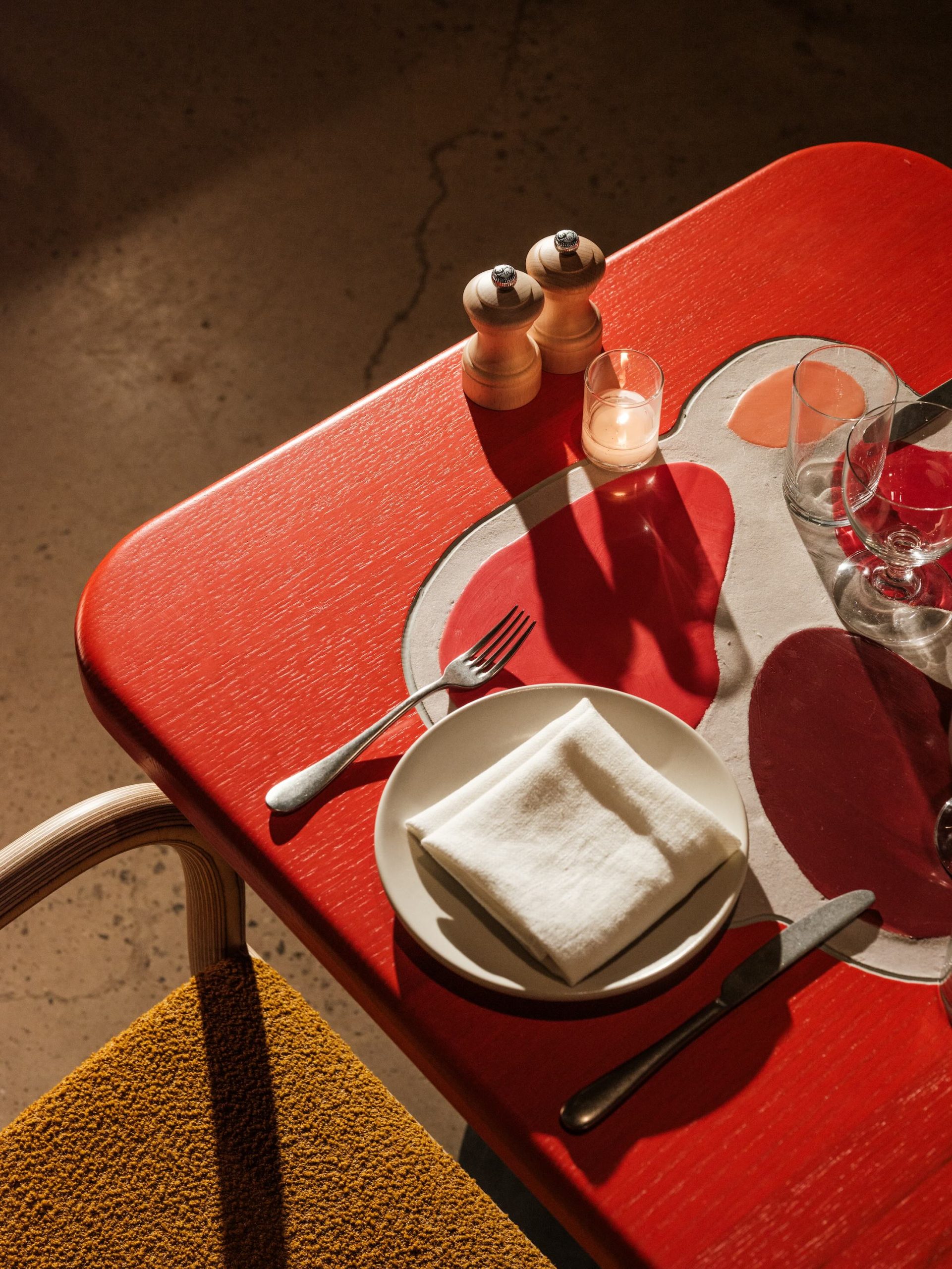 red Table created by Mary Heilmann