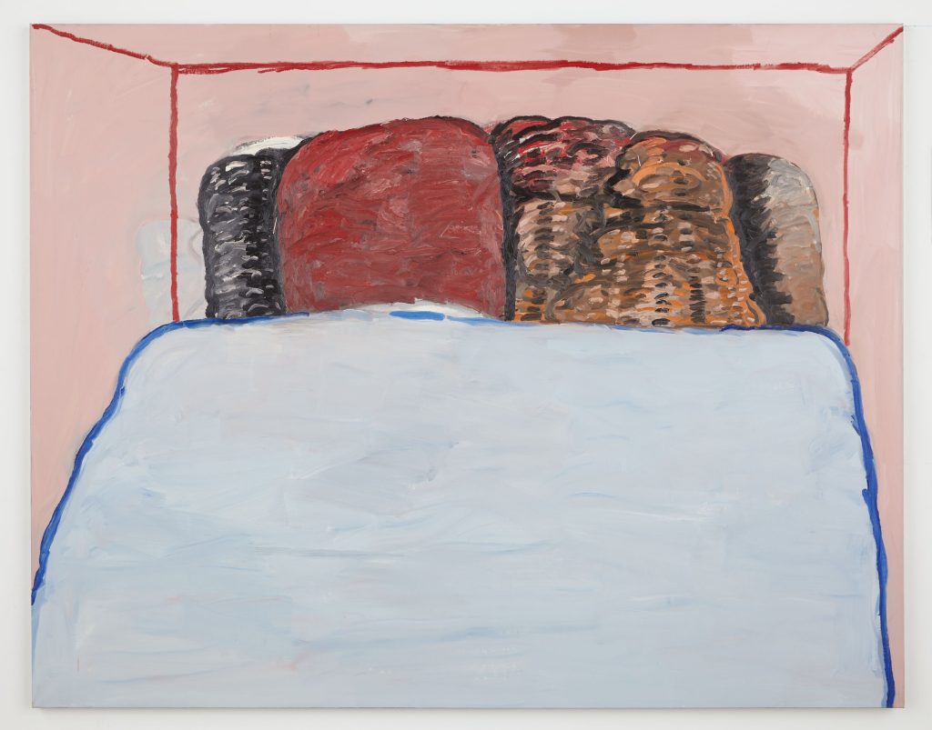A painting by Philip Guston – 'Blue Cover', 1977, Oil on canvas
