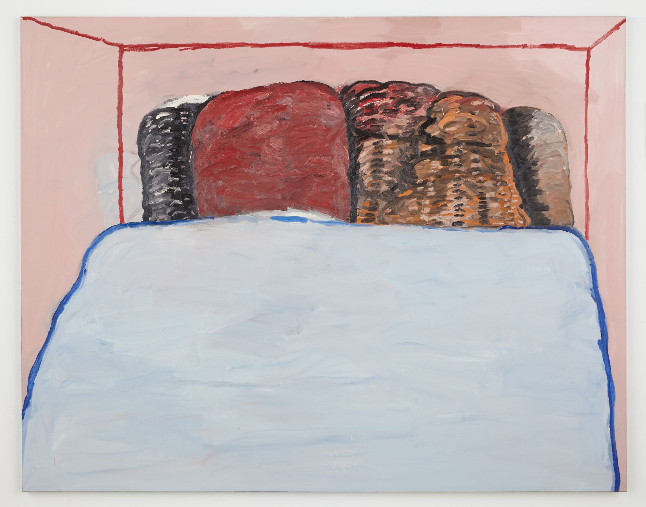 A painting by Philip Guston – 'Blue Cover', 1977, Oil on canvas