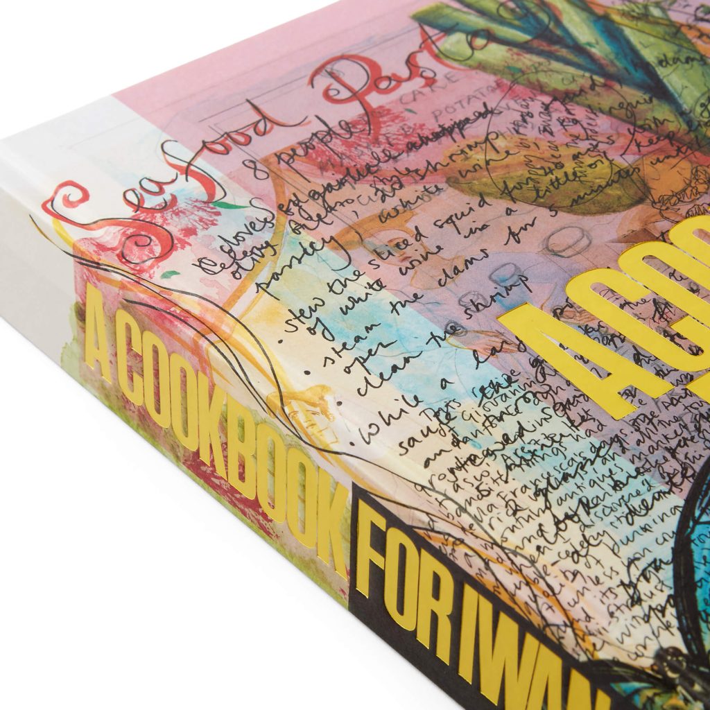 A close up of the cover of a cookbook called A cookbook for Iwan